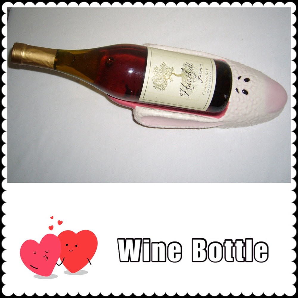 Ceramic Bunny Wine Bottle Holder by Maxine